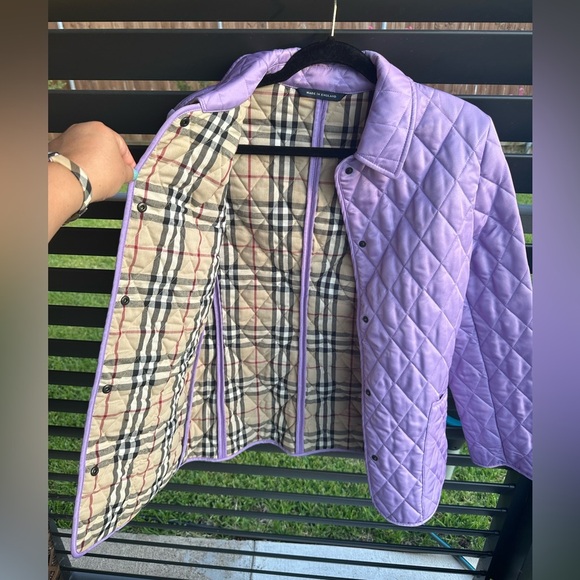 Burberry Quilted Lavender Jacket size S - Picture 2 of 11